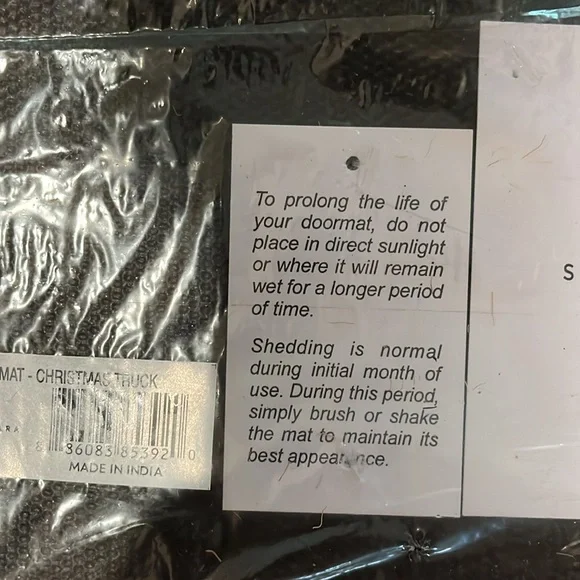 New Coir Doormat - Christmas Truck/NWT - Picture 5 of 7